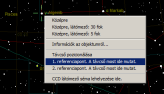 Popup menu: Referenciapont megadása