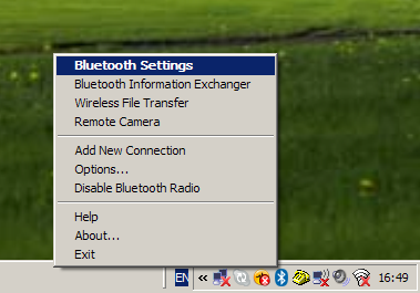 A Bluetooth interfész adatainak megtekintése