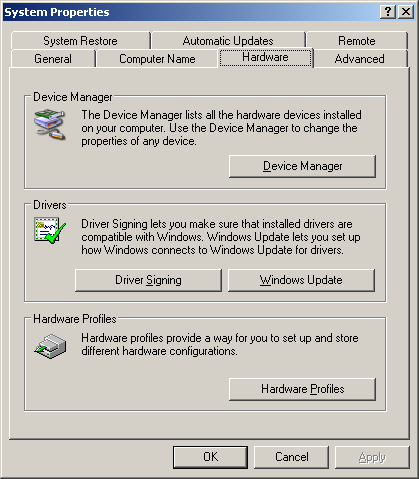 configuring USB to serial adapter